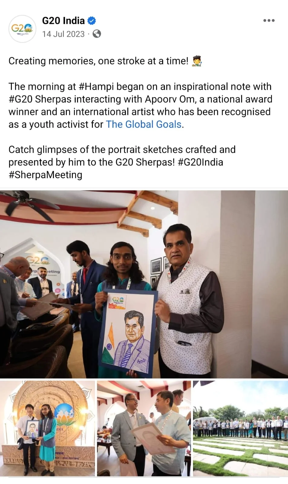 3rd Sherpas Meeting G20 India 2023 The Sherpa of G20 India, Mr.… — Photograph 2