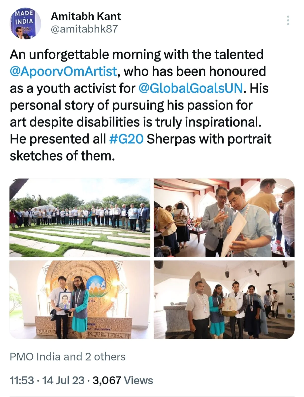 3rd Sherpas Meeting G20 India 2023 The Sherpa of G20 India, Mr.… — Photograph 7