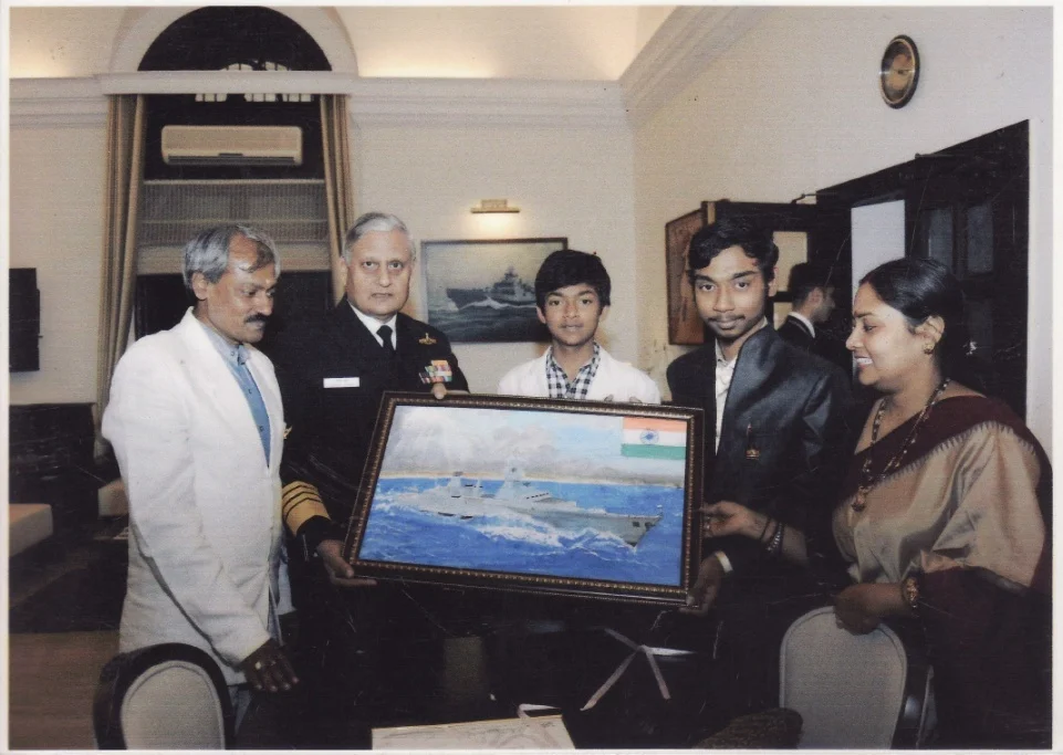 My first fragrance of School life, get honored by H.E. Admiral Nirmal… — Photograph 2