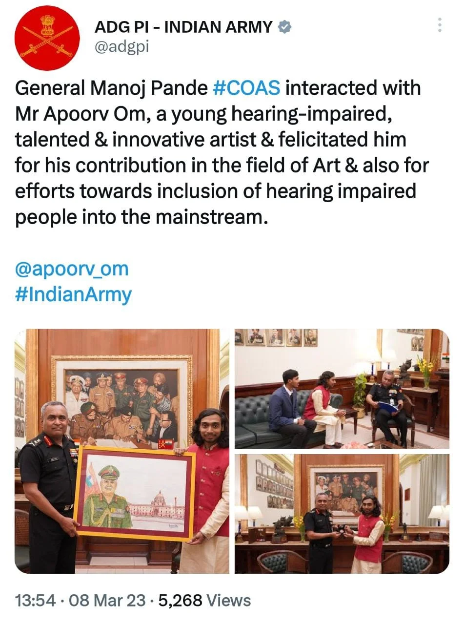 THE CHIEF OF THE ARMY STAFF INDIA 2023 The Chief of the… — Photograph 3