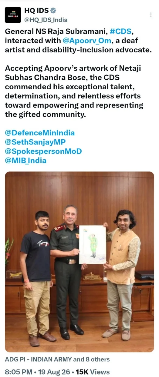 THE 3 rd CHIEF OF THE DEFENCE STAFF INDIA 2026 CHAIRMAN OF… — Photograph 2