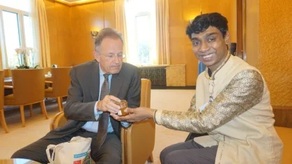 Director General of United Nations Office at Geneva Mr Michael Moller meeting… — Photograph 3