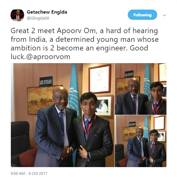 Deputy Director General of the UNESCO , Mr. Getachew Engida was honoured… — Photograph 5
